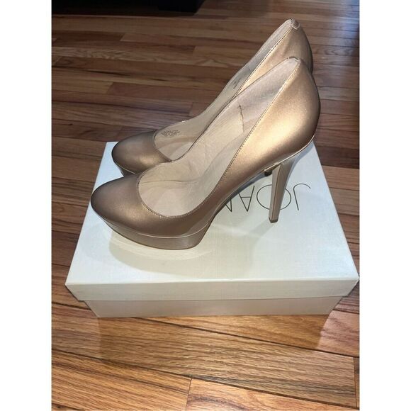 JOAN & DAVID LT TAUP Danicolette Patent Leather Stiletto Pump Shoes Heels Size 1 - Picture 4 of 10